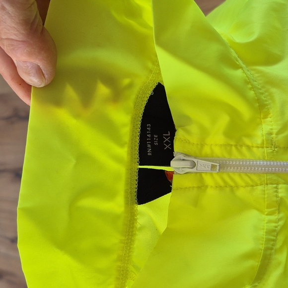 NWOT Soma Fabrications Neon Yellow Cycling Jacket Sz XXL - Picture 10 of 10